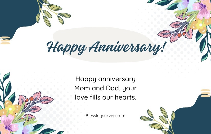 Heart Touching Anniversary Wishes For Parents From Daughter