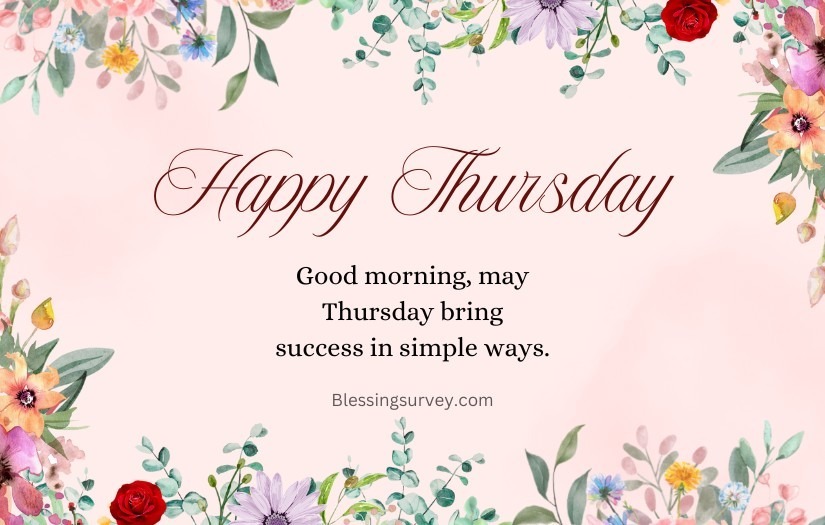 Good Morning Cute Thursday Blessings