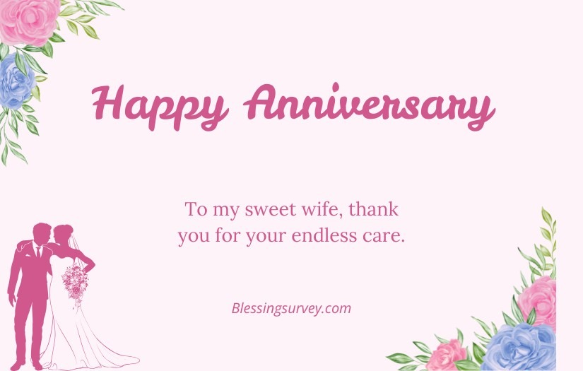 Wedding Anniversary Wishes for Wife From Husband