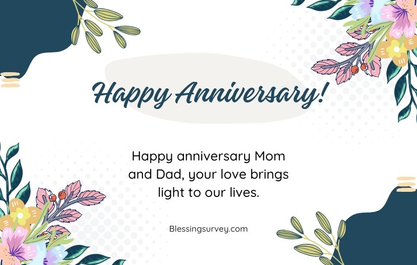 Short Anniversary Wishes For Parents