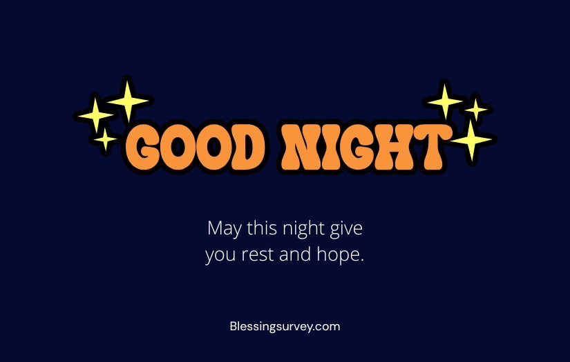 Good Night Blessings Quotes