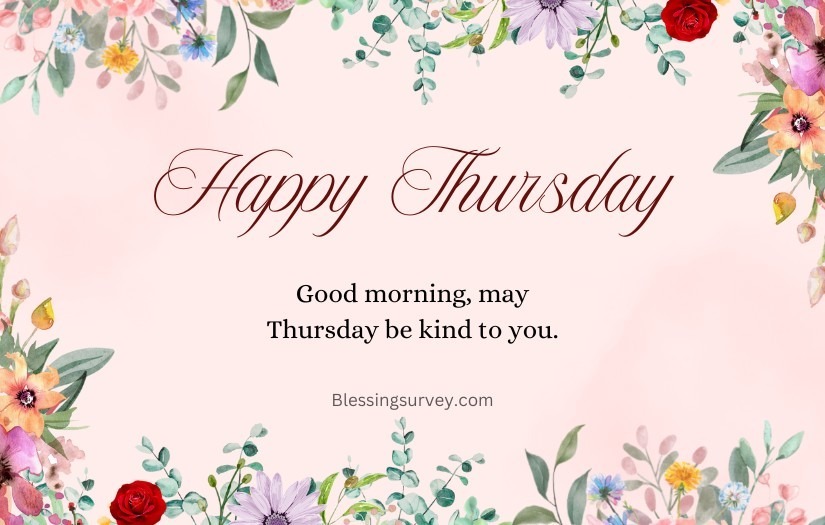 Best Cute Thursday Blessings