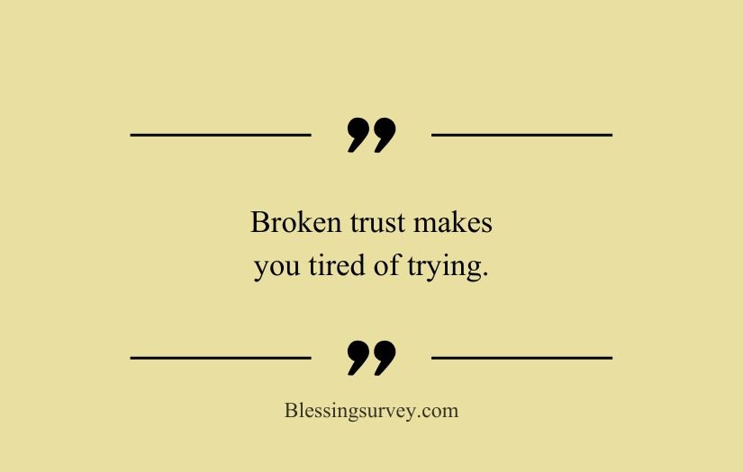 Short Broken Trust Quotes