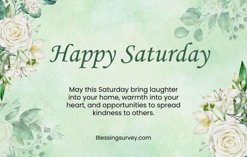 Good Morning Happy Saturday Blessings and Images