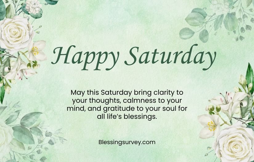 Deep Happy Saturday Blessings
